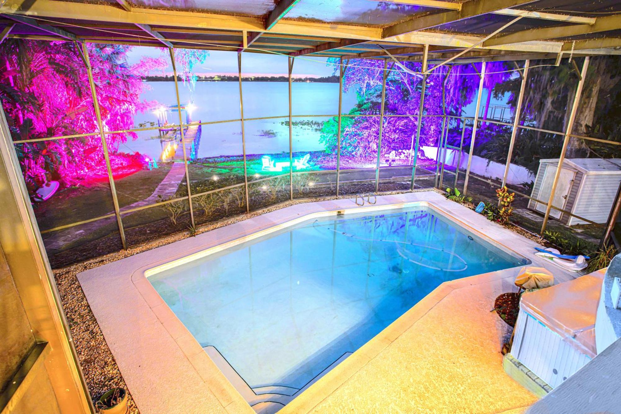 Spacious Lakefront House With Pool, Hottub, & Boating オーランド エクステリア 写真